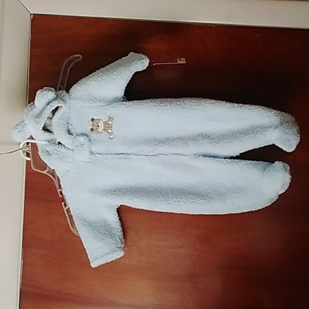 Carter's  Blue Fleece Bear one piece Pram/Jacket/Coat…